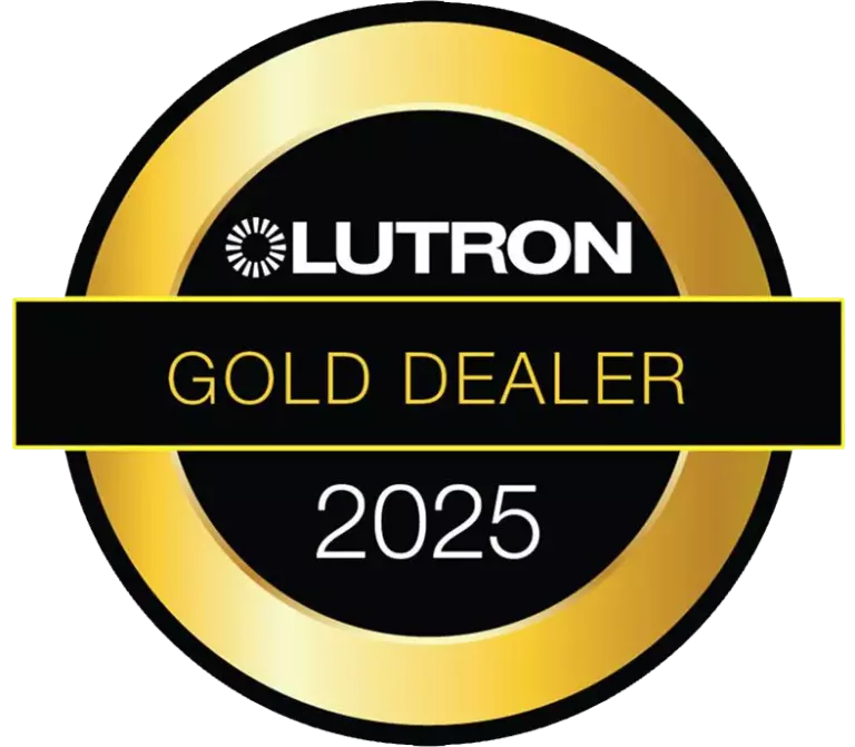 Logo badge: Lutron Gold Dealer 2025